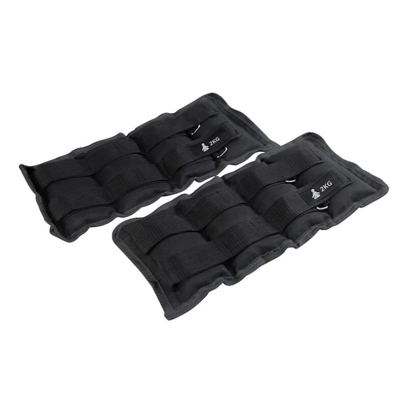 FITPADDY Poids de cheville/poignet 2 kg Noir (2 pièces)