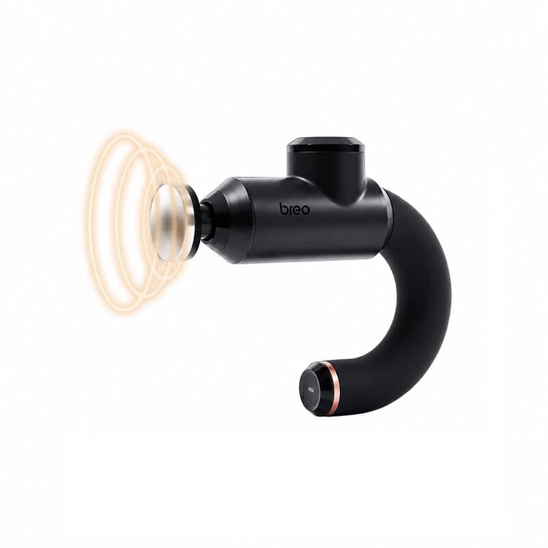 Breo Sport-M0500 Pistolet de massage chauffant à percussion, design ergonomique, recharge USB-C