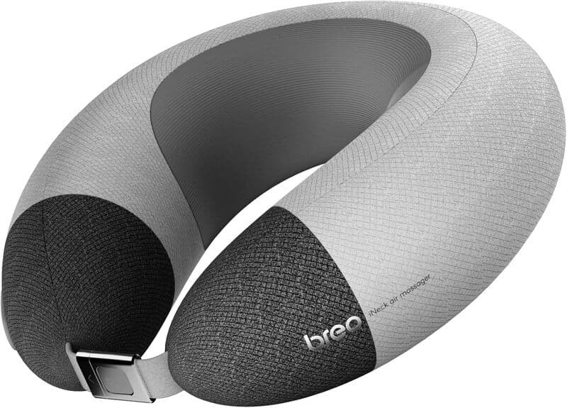 Breo iNeck Air 2 Oreiller de massage shiatsu avec fonction chauffante et relaxation profonde des tissus