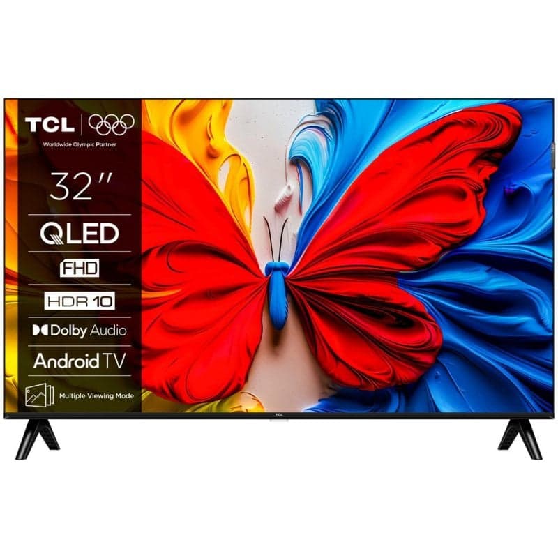 TV TCL QLED 32S5K 32" Full HD 60Hz Smart TV Android TV HDR10 Dolby Audio