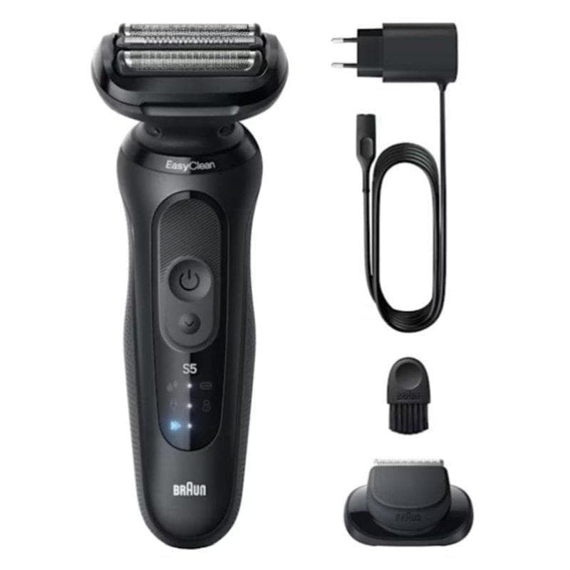Rasoir pour Visage Braun Series 5 52-N1200S Sans Fil 50min Sec et Mouillé 3 Lames