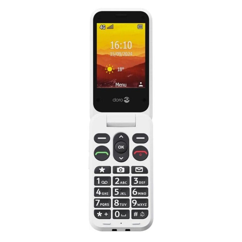 Téléphone mobile Doro Leva L30 rouge blanc 2,8 pouces 4G caméra 2MP