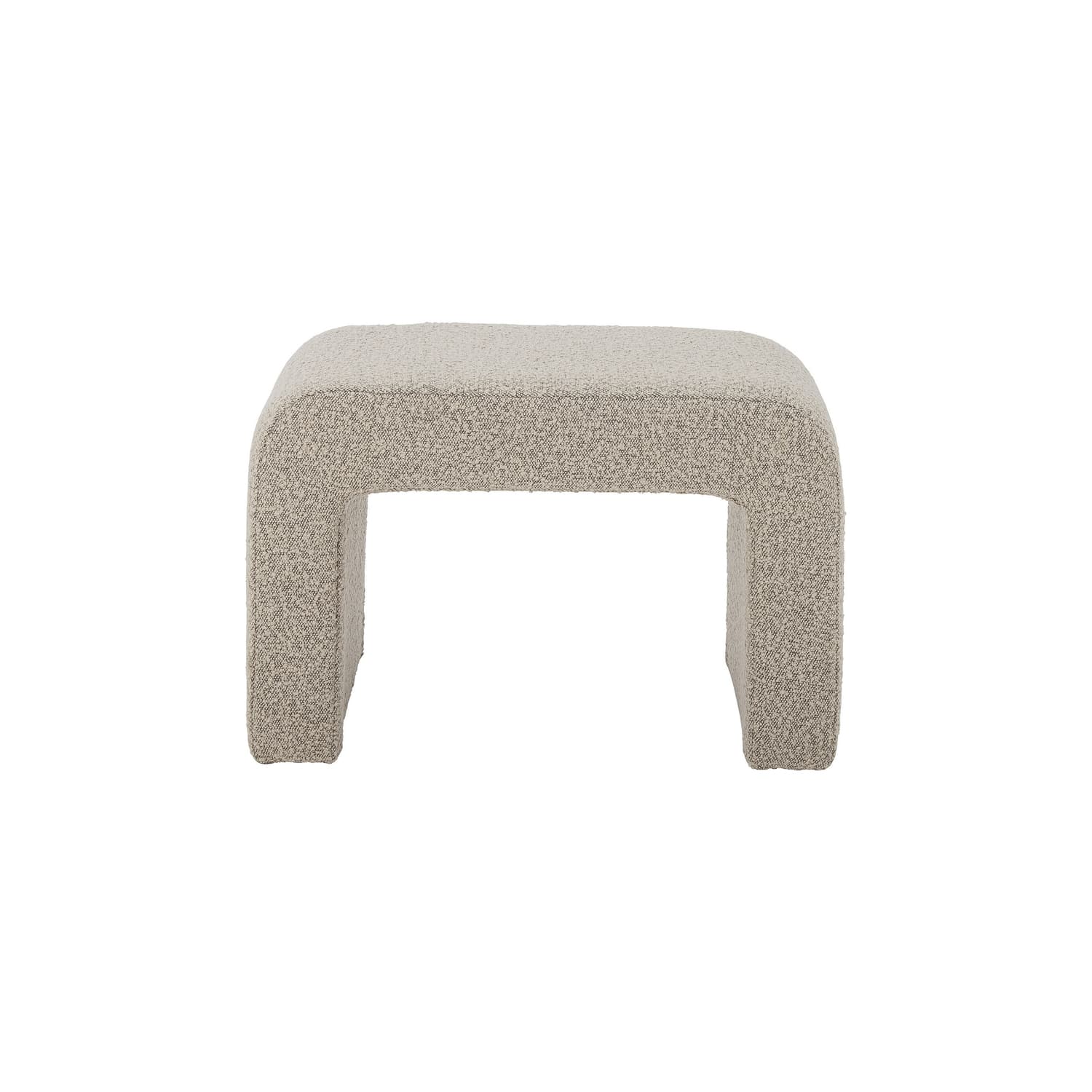 Bloomingville - Pouf Bobbie - Beige - Tissu bouclé