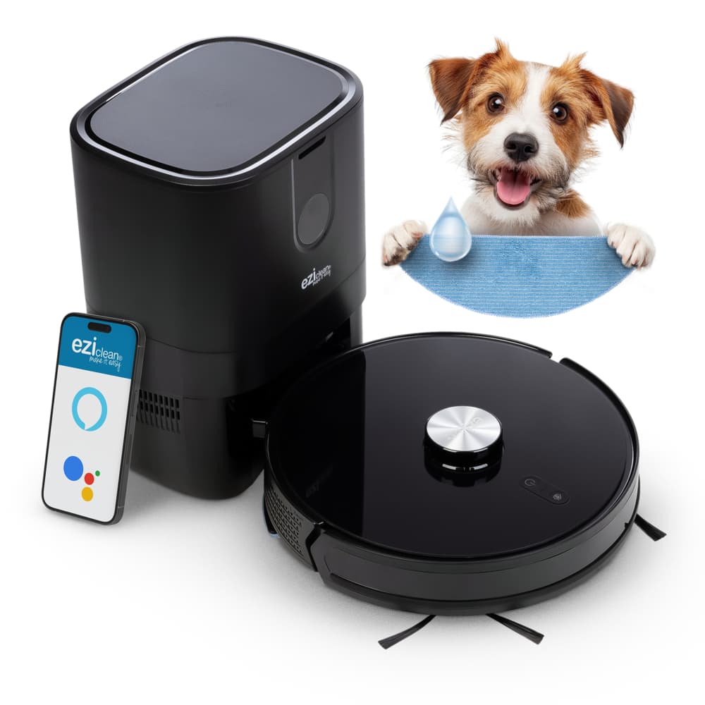 Robot aspirateur laveur connecté avec base aspirante EZIclean® I-Bot Z7 Smart