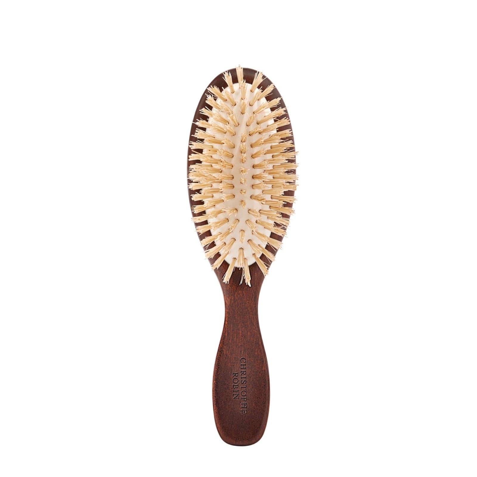Christophe Robin Travel Hairbrush with Natural Boar-Bristle and Wood