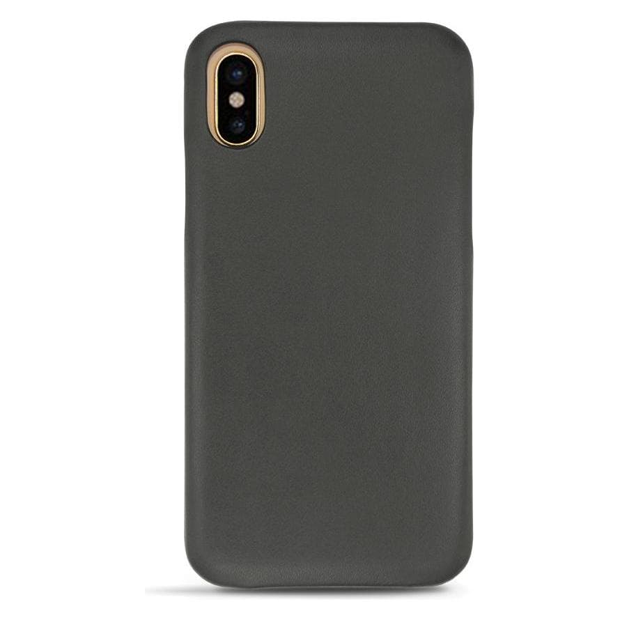 Noreve Housse cuir (Apple iPhone X), Coque pour téléphone portable, Noir