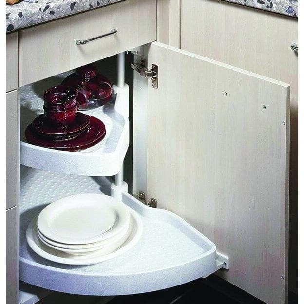 Ninka, Mobilier : équipements, Ensemble de ferrures pour étagères pivotantes ECO pour meubles d'angle 90° pour SC (1 pcs)