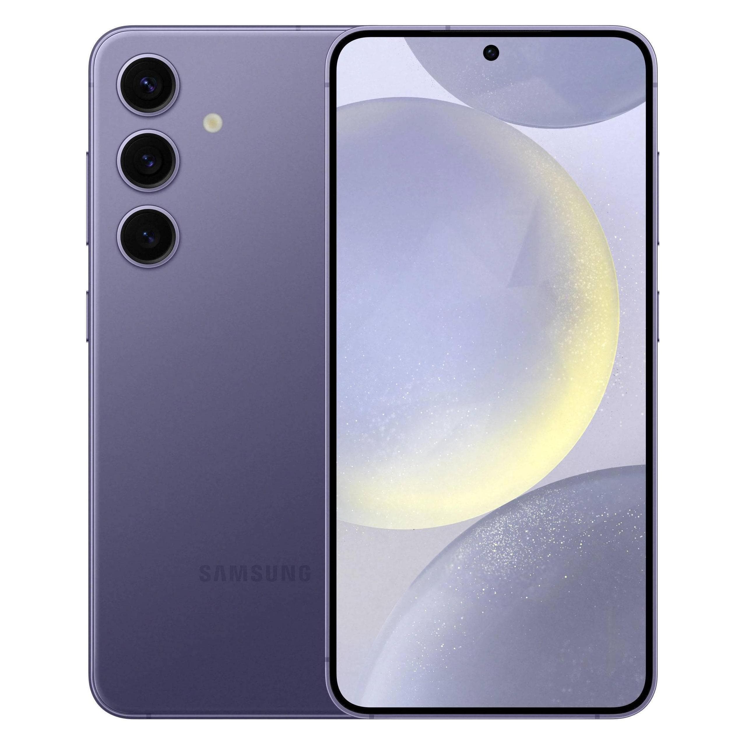 Samsung Galaxy S24 (128 Go, Violet cobalt, 6.20", SIM + eSIM, 5G), Téléphone portable, Violet