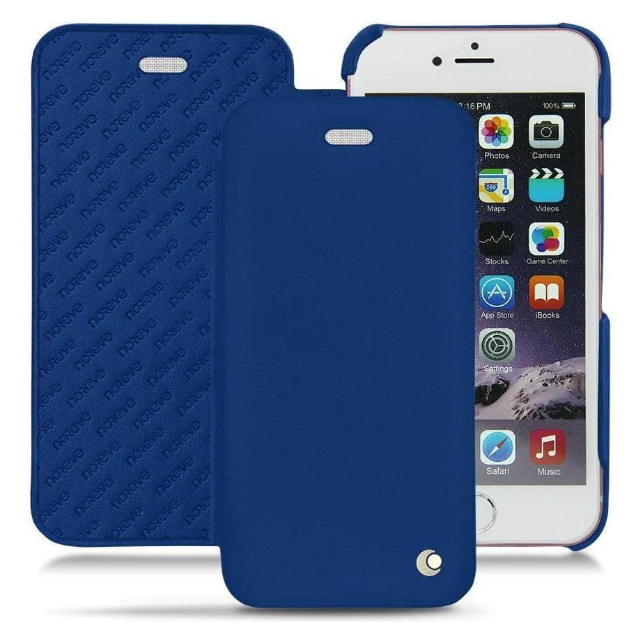 Noreve Housse cuir horizontal (Apple iPhone 6s), Coque pour téléphone portable, Bleu