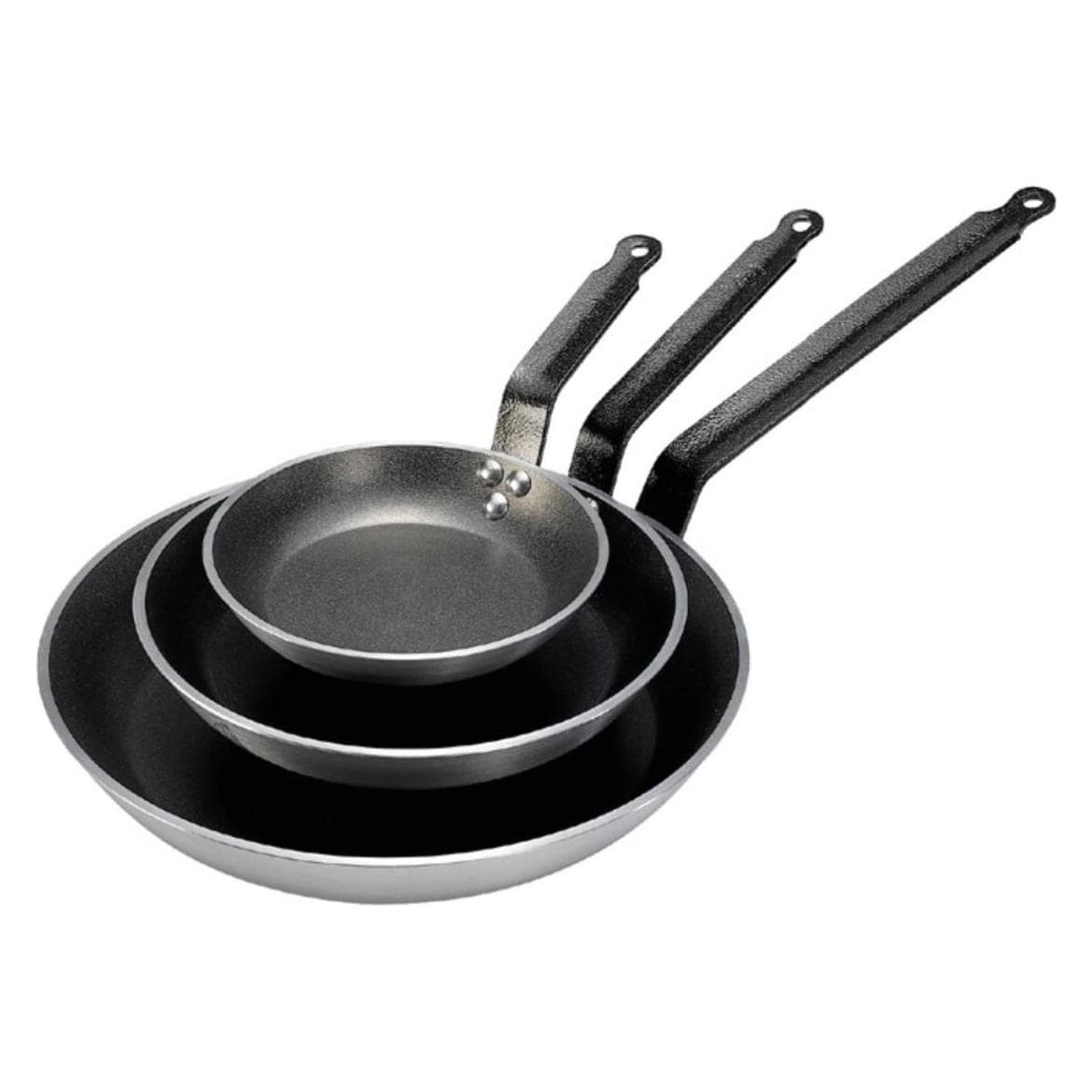 de Buyer Choc Resto Induction Poêle à frire anti-adhésive, Poêle + casserole, Noir