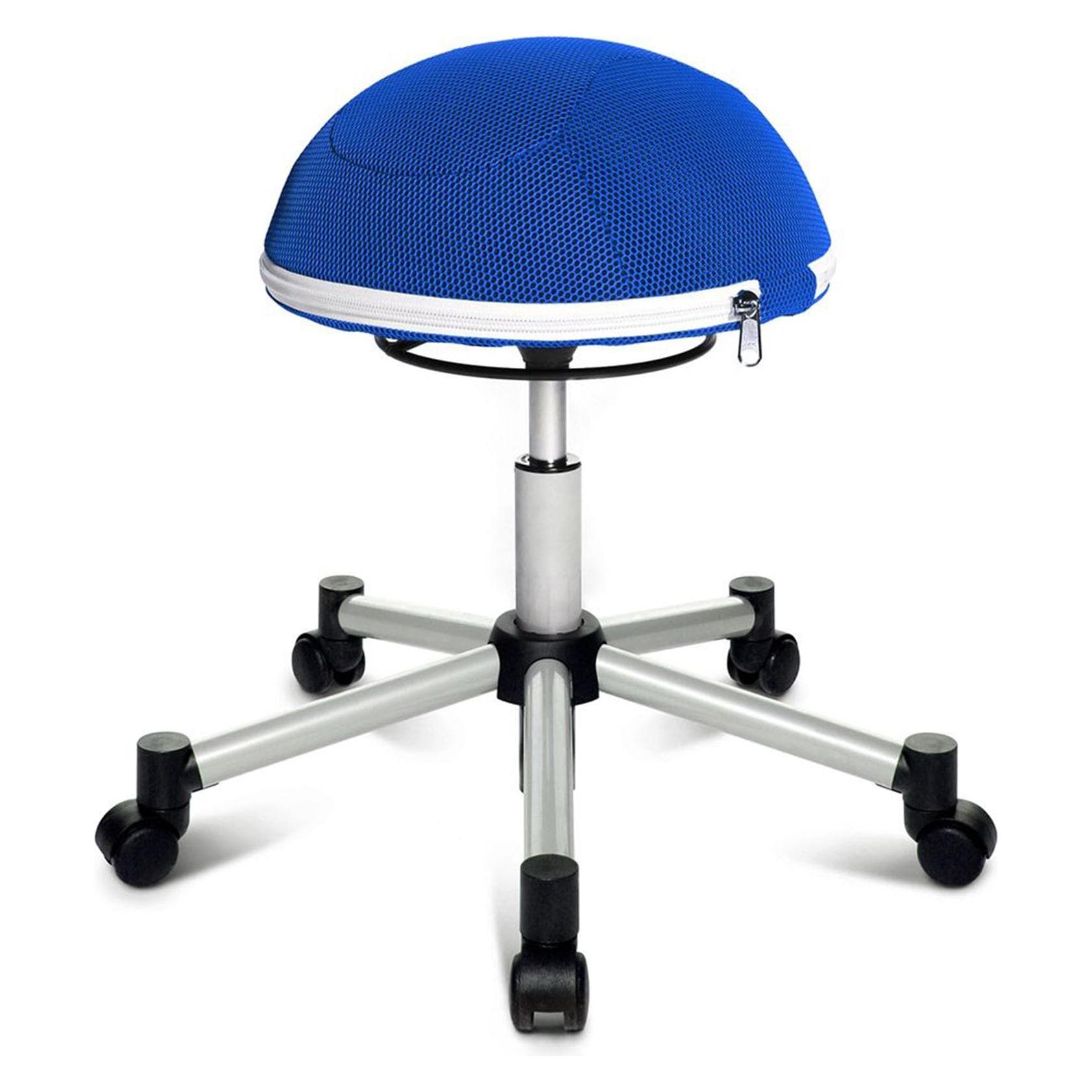 Topstar, Chaise de bureau, Siège ballon Sitness Half Ball SH17 BB6 bleu (53 - 66 cm)