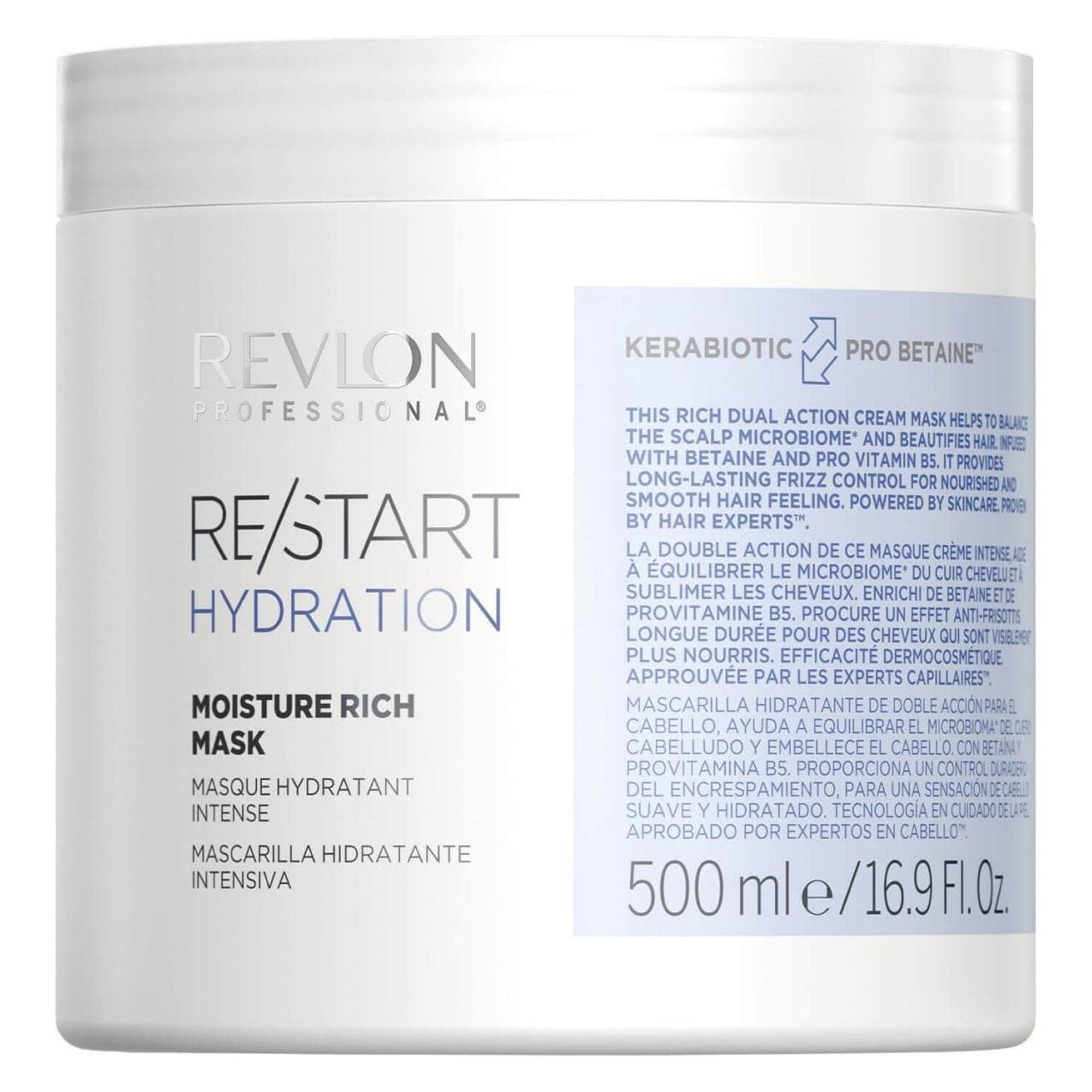 Revlon Professional, Masque capillaire, Masque riche hydratant (500 ml)