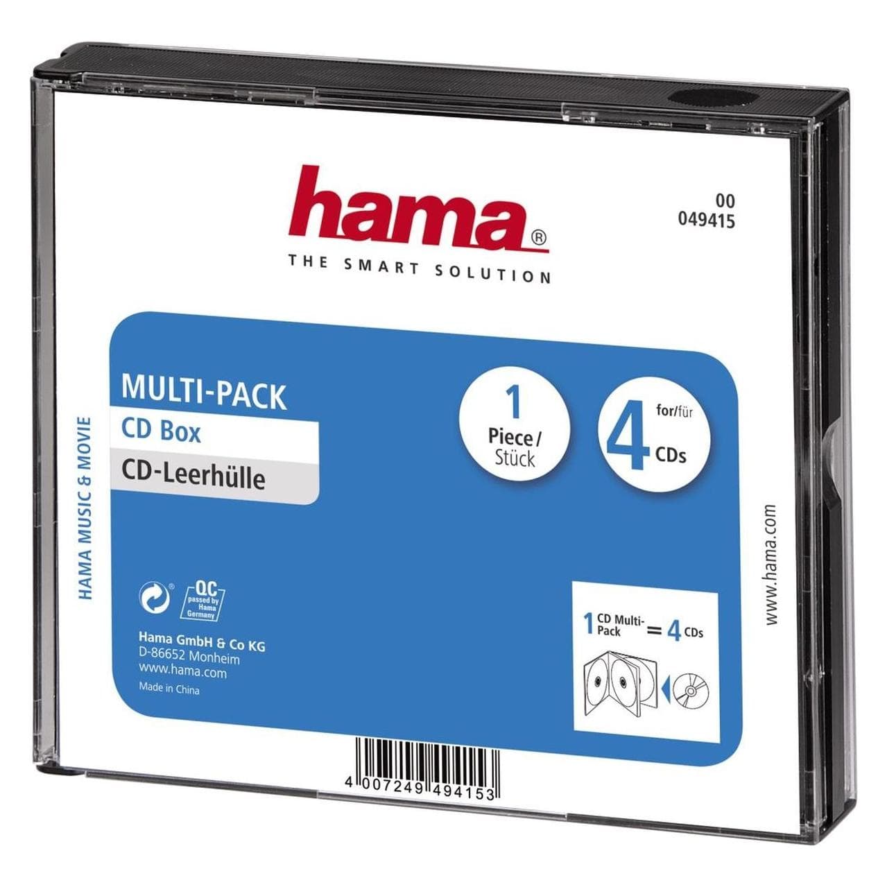 Hama CD-Multipack 4, CD + DVD : accessoires