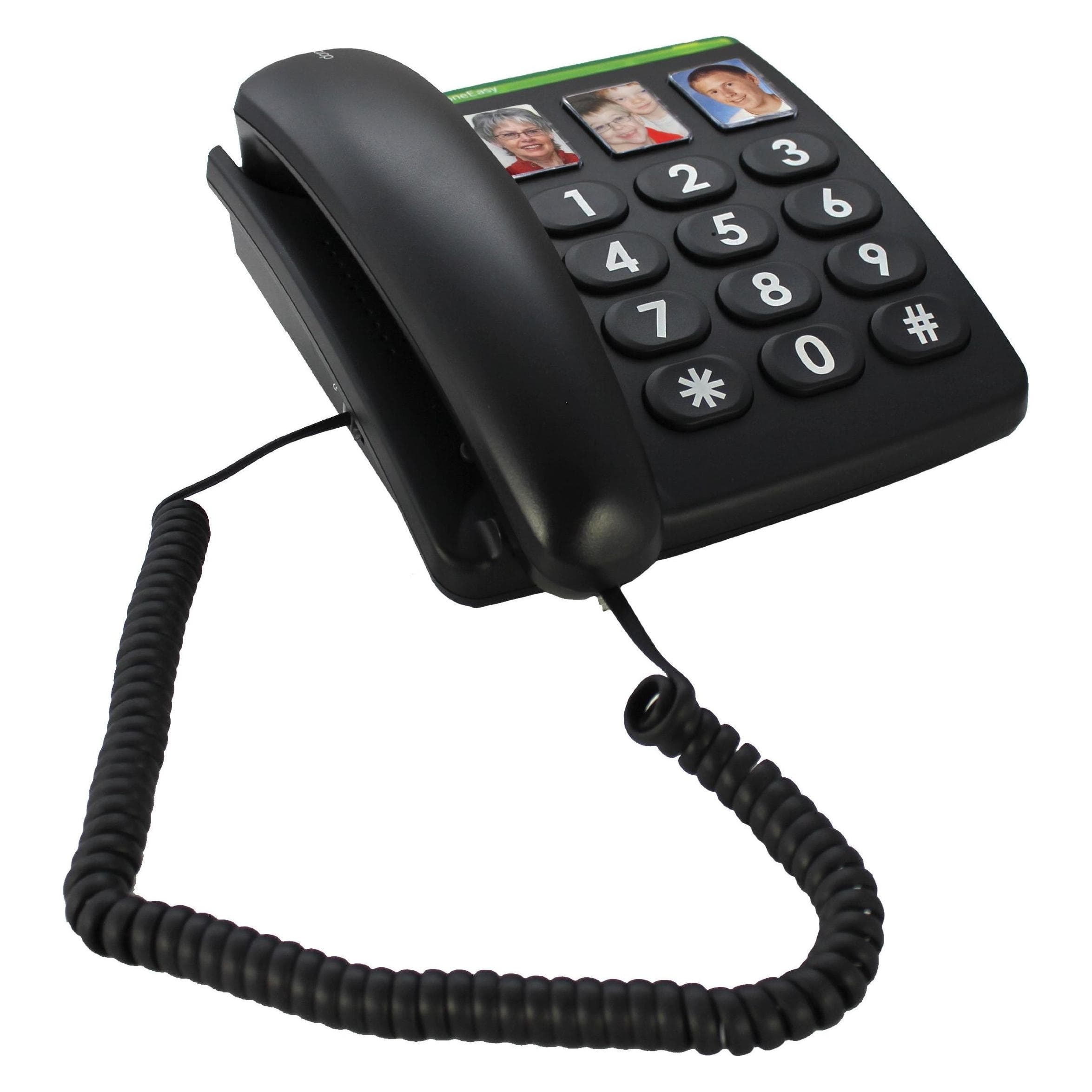 Doro PhoneEasy 331ph, Téléphone, Noir