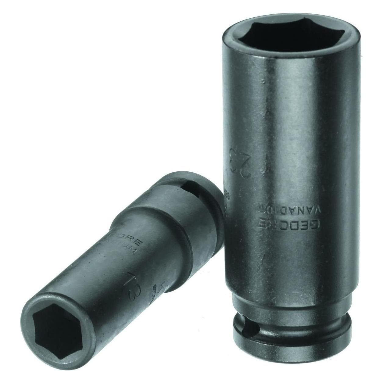 Gedore, Clé à douille + douilles, K 19 L 27 Douille à chocs 1/2" longue 6 pans 27 mm (27 mm)