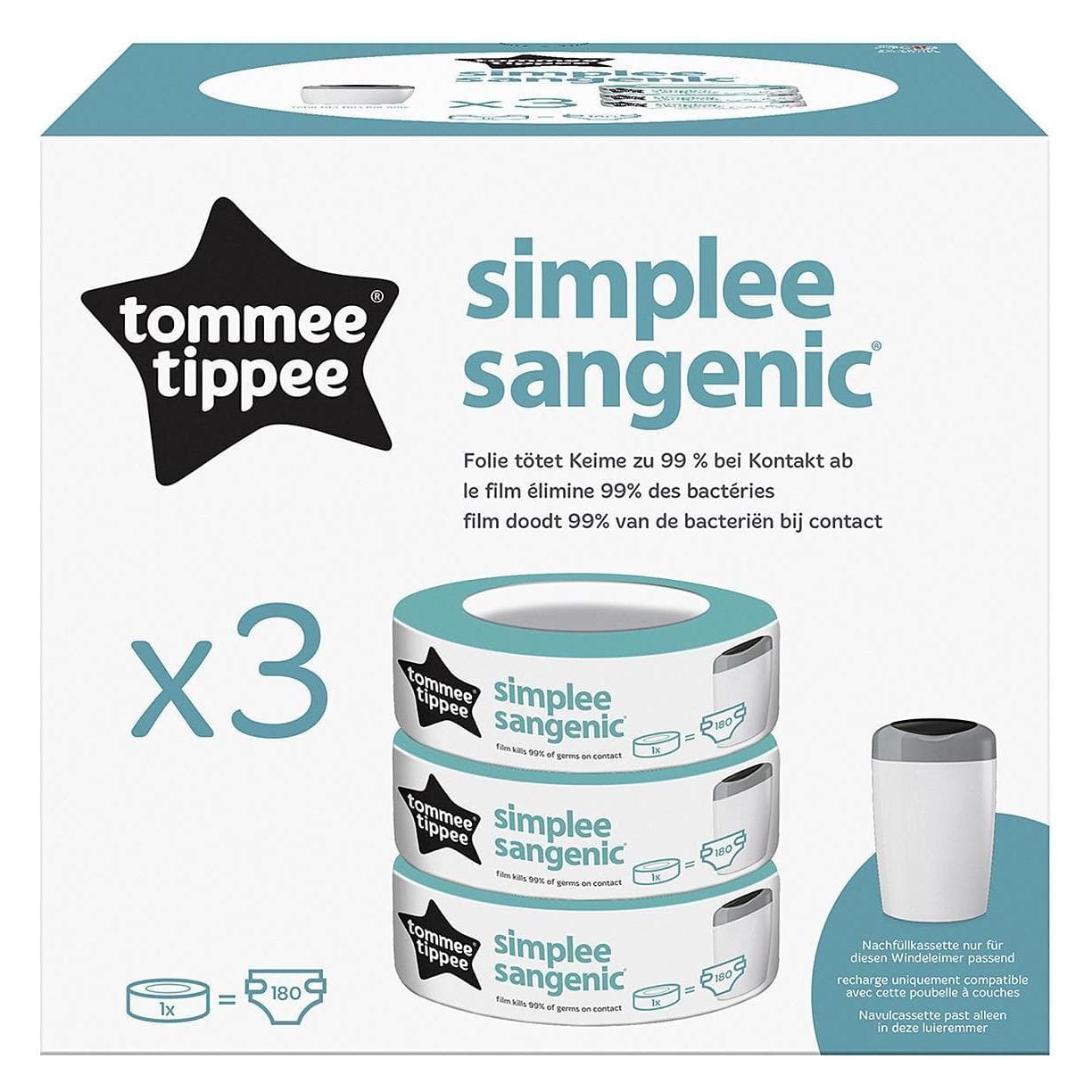 Sangenic Cassettes de recharge simple (3 pièces)