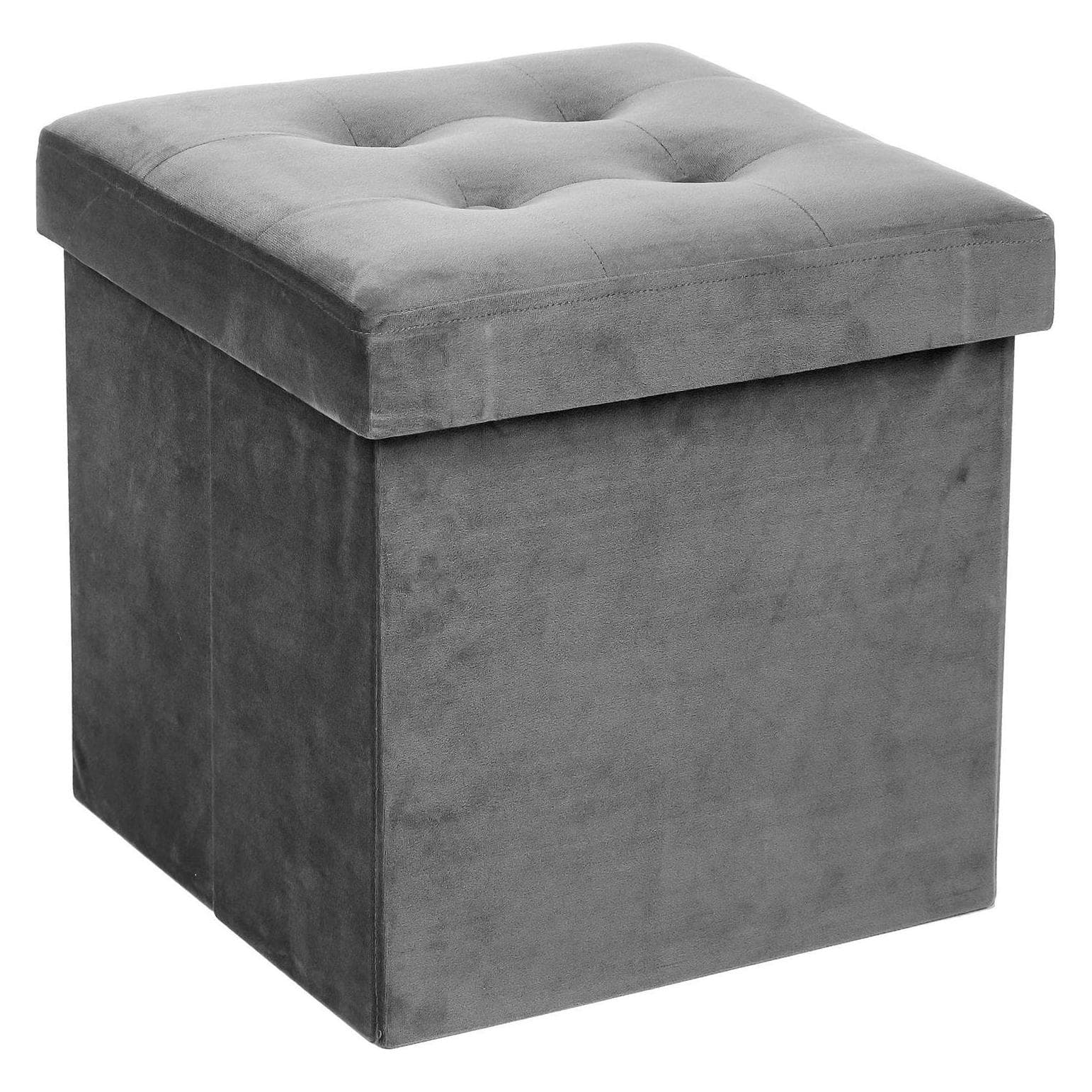 Atmosphera, Tabouret, Pouf pliable - Gris