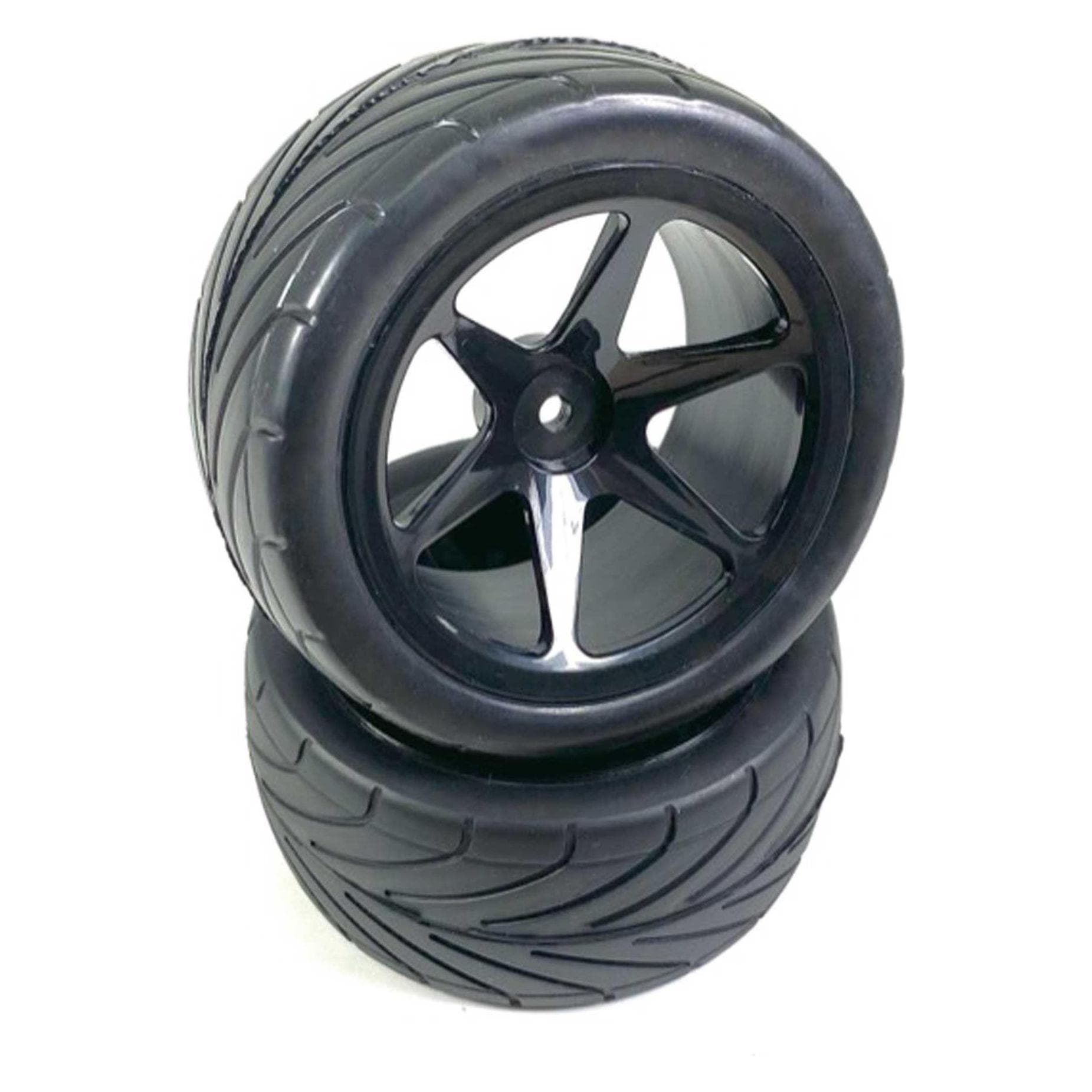 Absima 1:10 Buggy set de roues 6 rayons/route arrière noir (2)