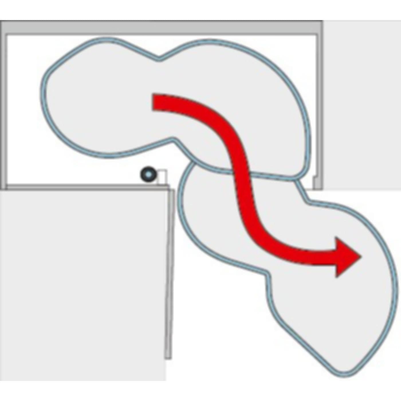 Peka Metall, Mobilier : équipements, Ferrures de meubles d'angle LeMans II Arena Classic pour charnière (1 pcs)