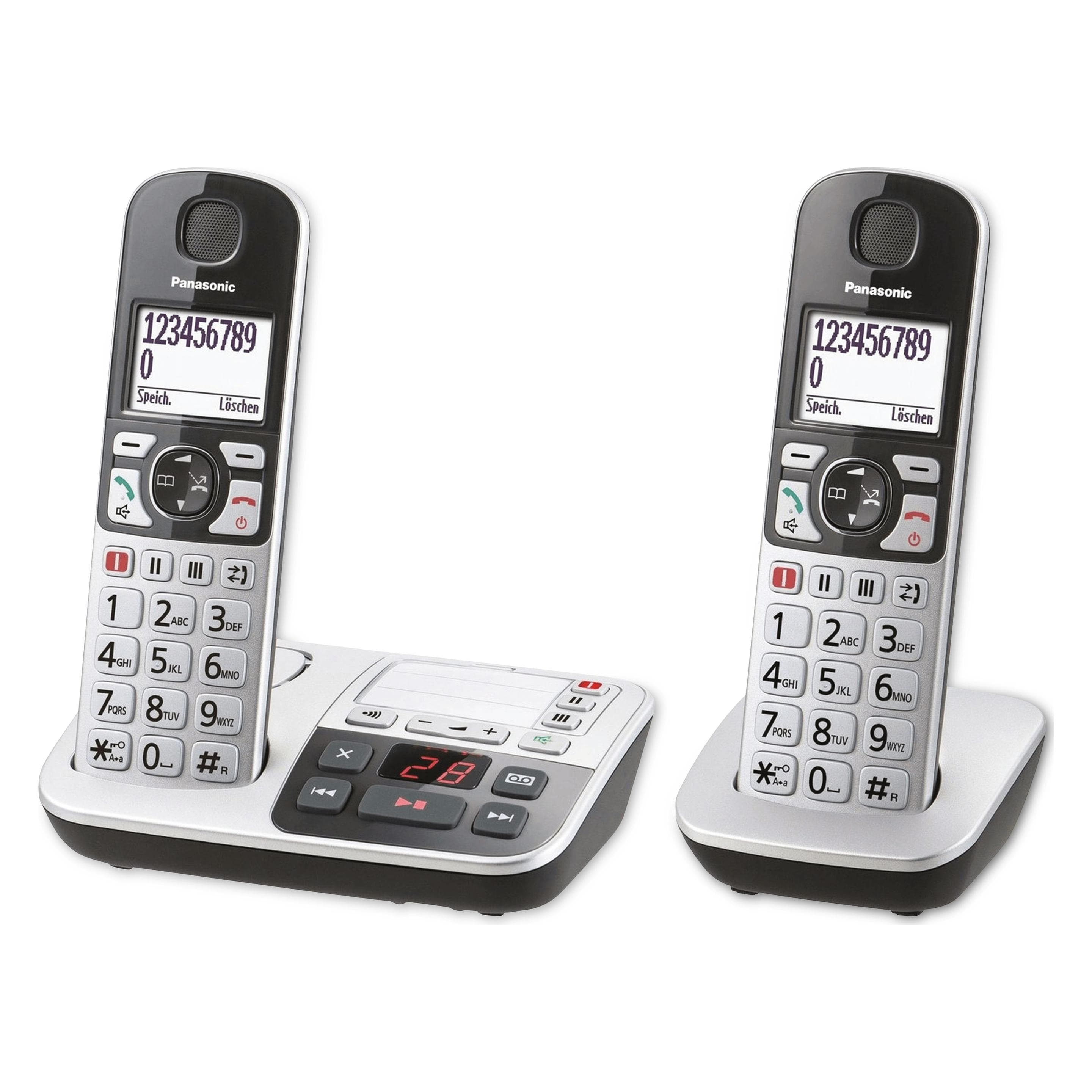 Panasonic KX-TGE522GS, Téléphone, Argent