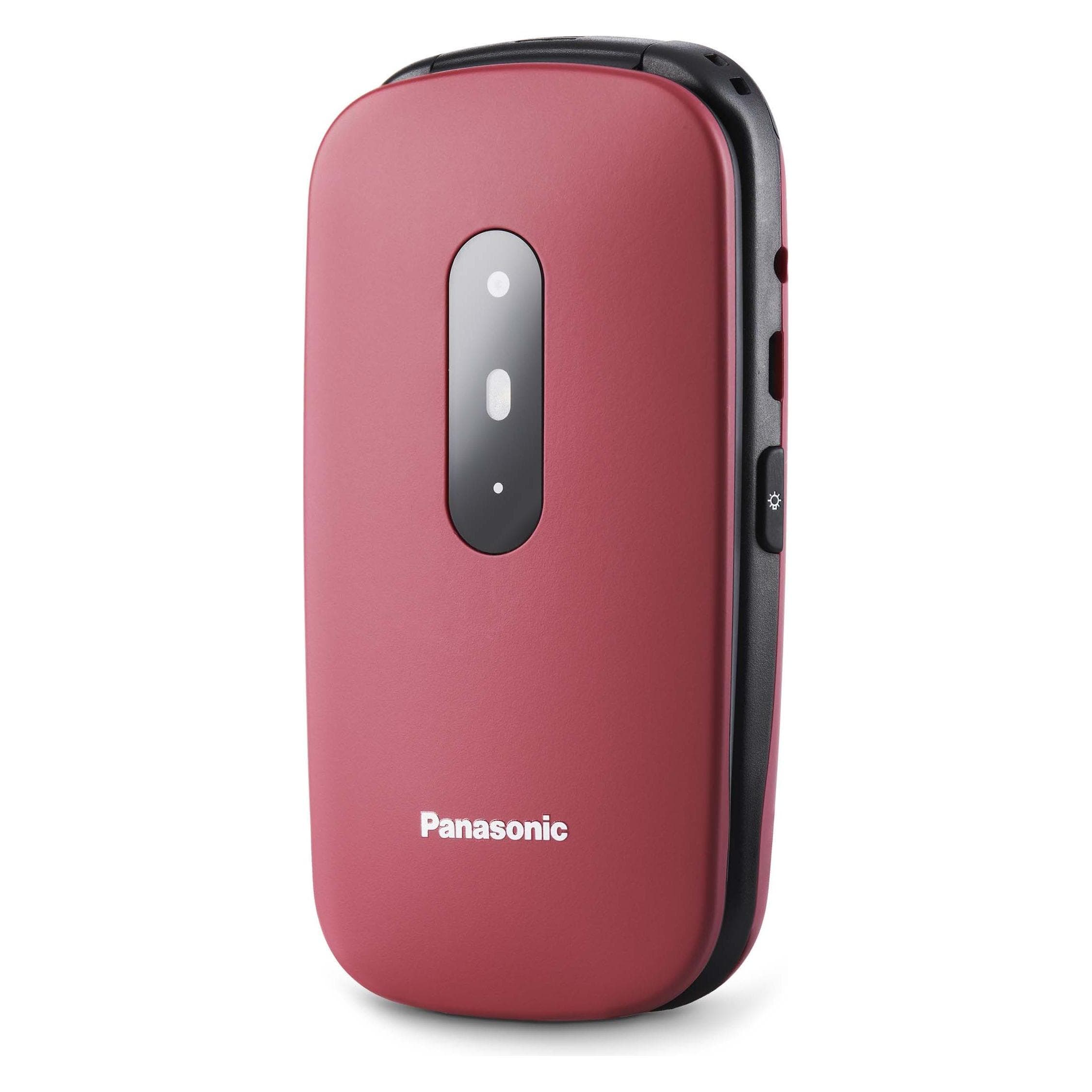 Panasonic KX-TU446EXR 2G (Red, SIM simple, 2G), Téléphone portable, Rouge