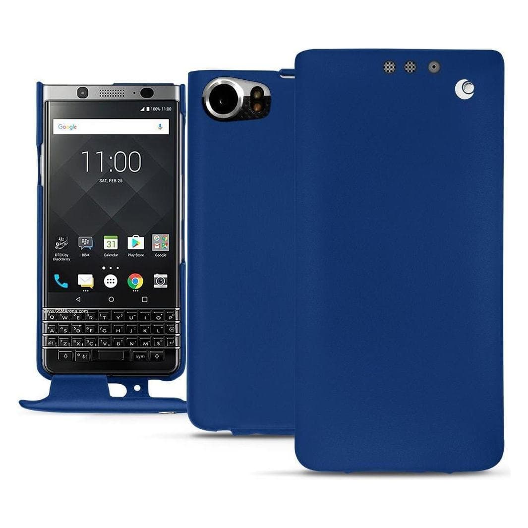 Noreve Housse cuir vertical (KEYone), Coque pour téléphone portable, Bleu