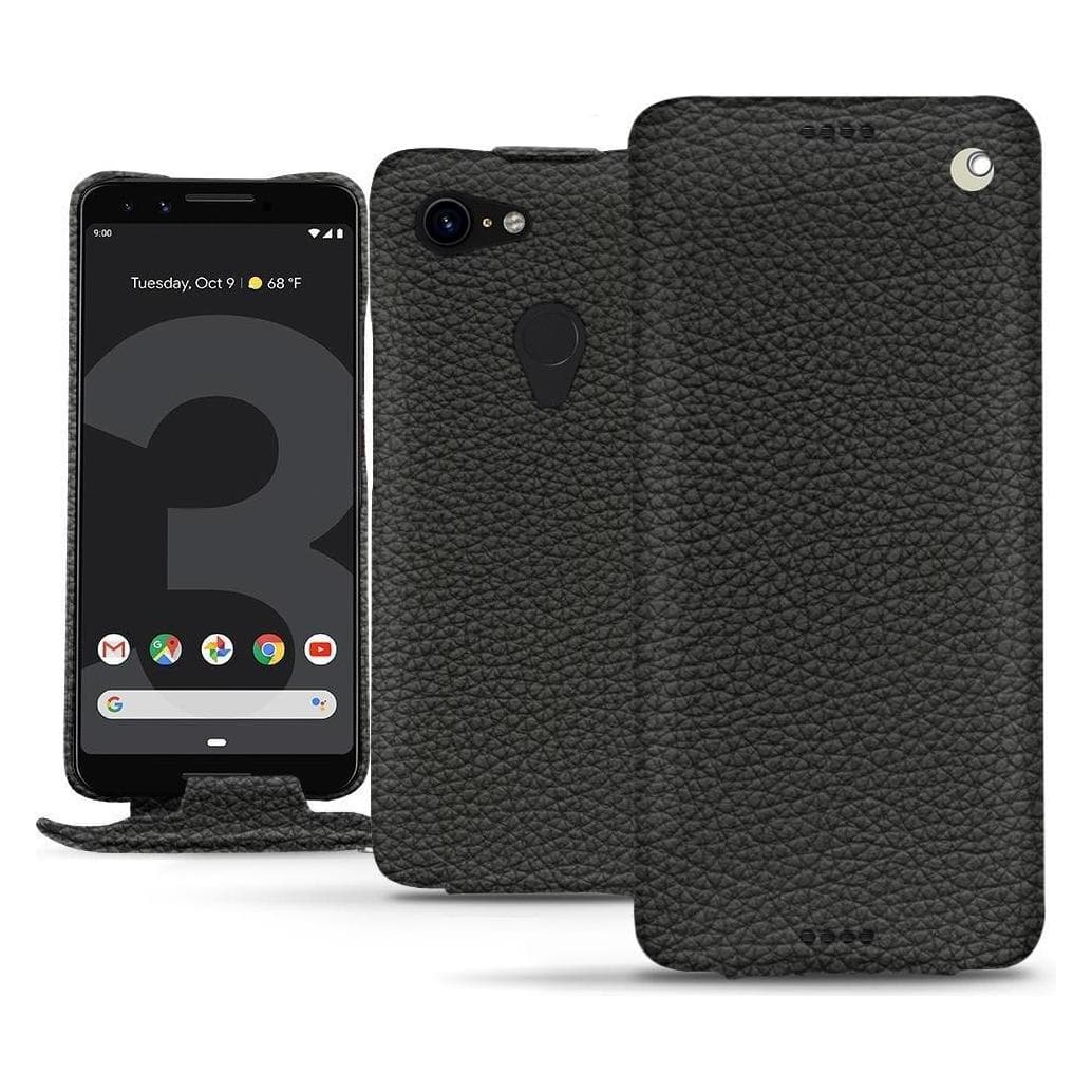 Noreve Housse cuir vertical (Google Pixel 3), Coque pour téléphone portable, Noir