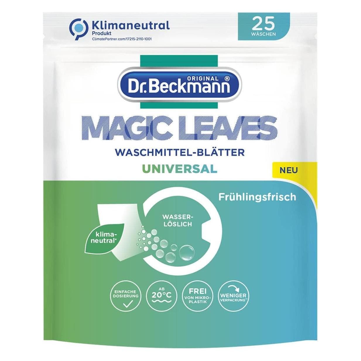 Dr. Beckmann Feuilles de détergent, Lessive + adoucissant