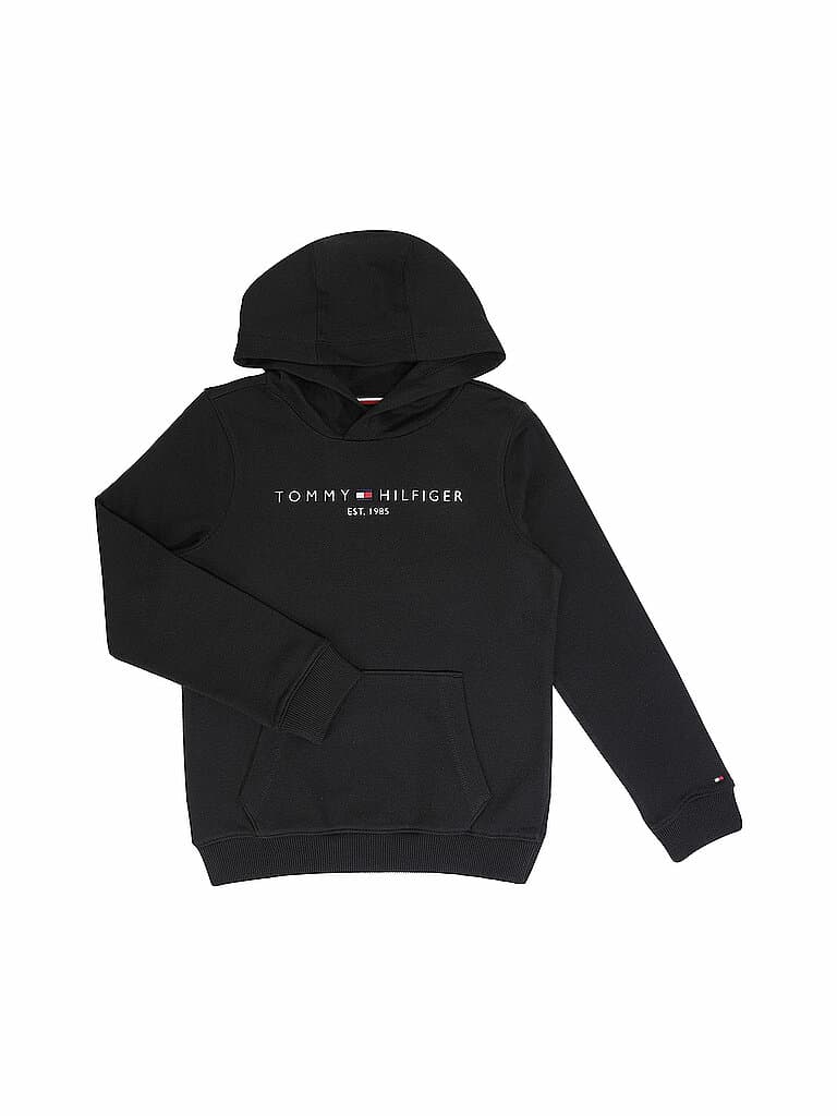 TOMMY HILFIGER Sweat à capuche garçon - Hoodie noir | 140